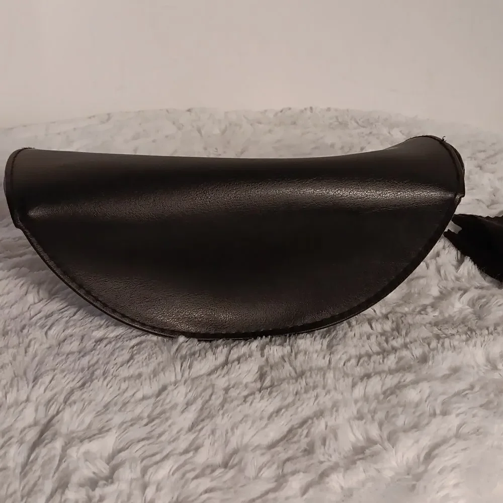 Versace Black Leather Glasses Case